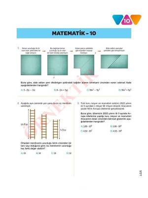 LGS MATEMATİK 10'LU Branş Denemeleri | Video Çözümlü | MEB Müfredatına Uygun - 4