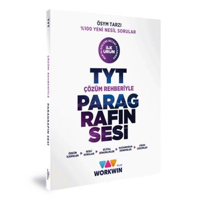 TYT Çözüm Rehberi ile Paragraf'ın Sesi Soru Bankası Workwin Plus - 1