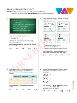 TYT MATEMATİK 10'LU Branş Denemeleri | Video Çözümlü | ÖSYM Tarzında - 2