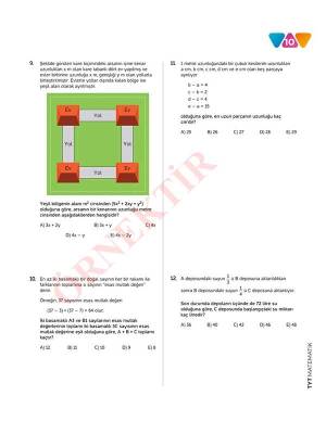 TYT MATEMATİK 10'LU Branş Denemeleri | Video Çözümlü | ÖSYM Tarzında - 4